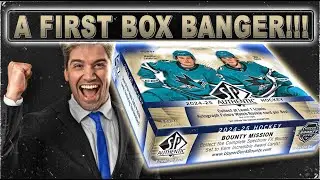 A FIRST BOX BANGER!!!! -  24/25 Upper Deck SP Authentic Hobby Box - Hockey Card Break