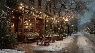 Calm Background Music | Cozy Cafe Jazz Winter Ambience ☕🎷 | Relaxing Music for Focus, Work, & Study