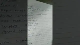 JavaScript topics List