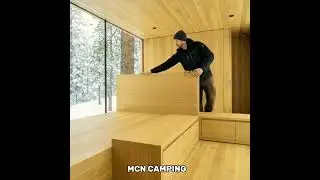 Silence built this glass cabin in the forest. (ASMR)#ASMR #GlassCabin #ForestBuild #SoloBuilder