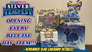 SILVER TEMPEST IS HERE!! Opening EVERY Silver Tempest Release Product!! + GIVEAWAY DETAILS!!