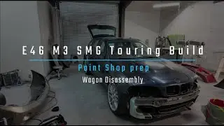 e46 M3 SMG Touring Build Pt 23 Paint shop prep
