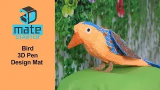 Bird made with 3Dmate STARTER - 3D Pen Mat