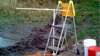 Cleaning out my well with a home built air-lift pump