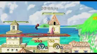 Super Smash Bros Melee Akaneia Build v0.9 - Mario vs Peach no TAS