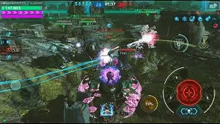 Teth vs 5 MAX Titans &ndash; SHOCKING Survival in War Robots! #warrobots #angrywr