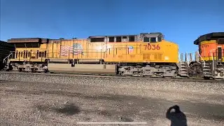 BNSF #4040 Leading & NB Elephant Style H-SLADEN With UP AC4460CW Unit 6/10/23