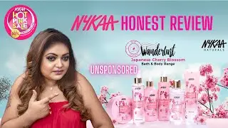 #nonsponsored Nykaa wanderlust cherry blossom REVIEW | Bodycare haul | D Curvy Artist