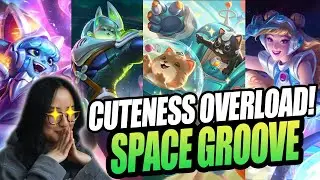 REACT to ALL Space Groove SKINS + BLITZCRANK INTERACTIONS! | League of Legends