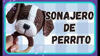 APRENDE a tejer a CROCHET un SONAJERO 🐶 PERRITO PARA BEBE