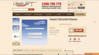 Small Retractable Clothesline - Compact Retracting Clothes Lines