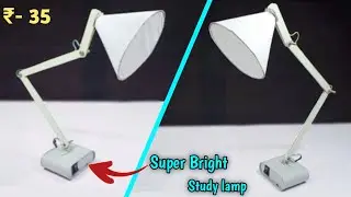 How To Make Rechargeable Super Bright Table Lamp for Study Make Easy at Home // Homemade Table lamp