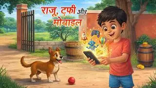 राजू, टफ़ी और मोबाइल | Hindi Moral Story for Kids | Hindi Kahani | Moral Bedtime Stories |