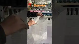 Exclusive PE Air bubble three dimensional bag making machine