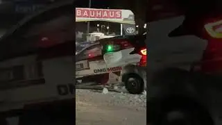 Rally Sweden 2022 WRC SS15 - Elfyn Evans crashes just before the finish line