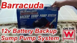 Barracuda Battery Backup  Sump Pump Unboxing