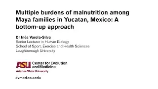 Ines Varela-Silva - Multiple burdens of malnutrition among Maya families in Yucatan, Mexico