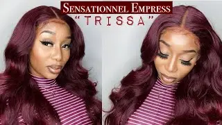 $30?! || Sensationnel Empress Lace Wig &ldquo;Trissa&rdquo; || Burgundy Body Wave 😍|| Start to Finish ||