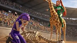 RUMI Gets Giraffe Racing Championship-K-POP Demon Hunters 
