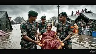 #indian army help old lady from flood part 2