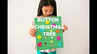 Button Christmas Tree Craft for Kids