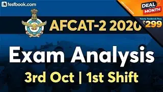 AFCAT Exam Analysis 2020 | AFCAT 2 Exam Review + Asked Questions | 3rd October Shift 1