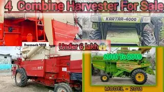 Old Second Hand Combine Harvester For Sale Under 6 to 14 Lakh😱 @Modifieddjunction #combine