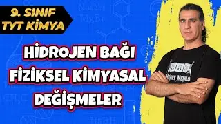 HİDROJEN BAĞI / FİZİKSEL KİMYASAL DEĞİŞMELER  ( Tyt Kimya 2022 )