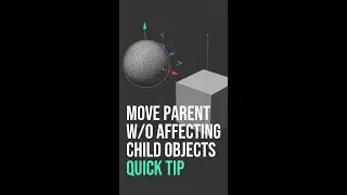 Move parent without its child objects — Cinema 4D 2024 Quick Tip