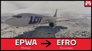LIVE | LOT iFLY 737 MAX 8 | Warsaw &rarr; Rovaniemi | VATSIM/BeyondATC | MSFS #75: #msfs #vatsim #737