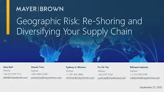 Geographic Risk: Re-Shoring and Diversifying Your Supply Chain