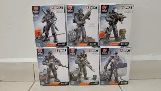 Trying Fake Mega Bloks SWAT Figures | XJ-Block