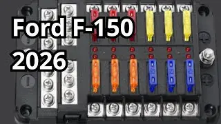 Fuses and Relays: Ford F-150 2026. Location, Amp Rating, Description. @FuseFans.