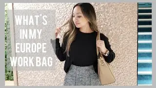 What's In My Work Bag  - Europe Travel Edition | Sight Vegan Leather Tote | STYLE