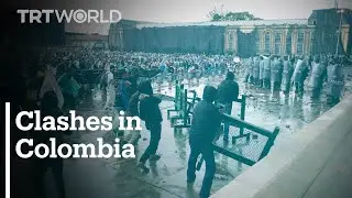 Protesters clash with police in Colombia's capital Bogota over tax reform plans