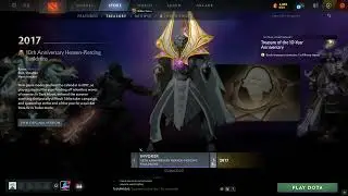 DOTA 2: 10-Year Anniversary Celebration Treasure & Sets