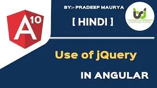 Install, import and use jQuery in Angular | Angular 10 Tutorials in Hindi | Part-54