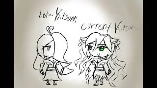 The fox's wedding but it's Kitsumi x2  (beta design and current one)
