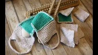 EASY Loom Knit Squishy Kitchen and Bath Knitting Patterns Tutorial
