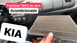 How to change the air conditioning filter in a KIA car