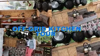 DECORATE +TOUR OUR FINISHED OFF-GRID KITCHEN IN THE COUNTRYSIDE HOME | OFF-GRID KITCHEN REVEAL