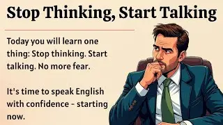 Stop Thinking, Start Talking || Speak English Fluently Without Fear || Learn English With Podcast 