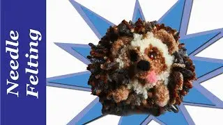 Fluff Ball Hedgehog. A pompom animal tutorial