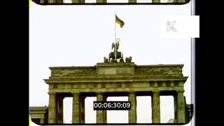 1960s Germany, Berlin, Brandenburg Gate, HD from 16mm
