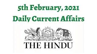 5th February 2021 Daily Current Affairs/Burning Issues (Kaliveli wetlands, Farm exports stats 2020)
