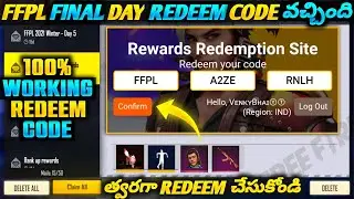 FFPL FINAL DAY LIVE WATCHING REDEEM CODE || 100%WORKING CODE || REDEEM FAST
