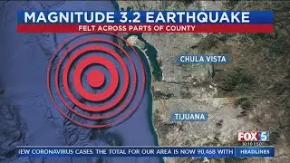 Earthquake Felt Across Parts Of San Diego