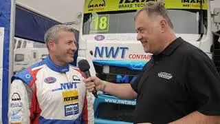 John Newell on his MAN TGS racing truck