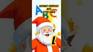ABC Christmas Alphabet | Holiday Surprises with Santa | Kids Learning Letter L #lantern