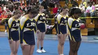 Ledyard High School at the 2022 ECC Cheerleading Championship
